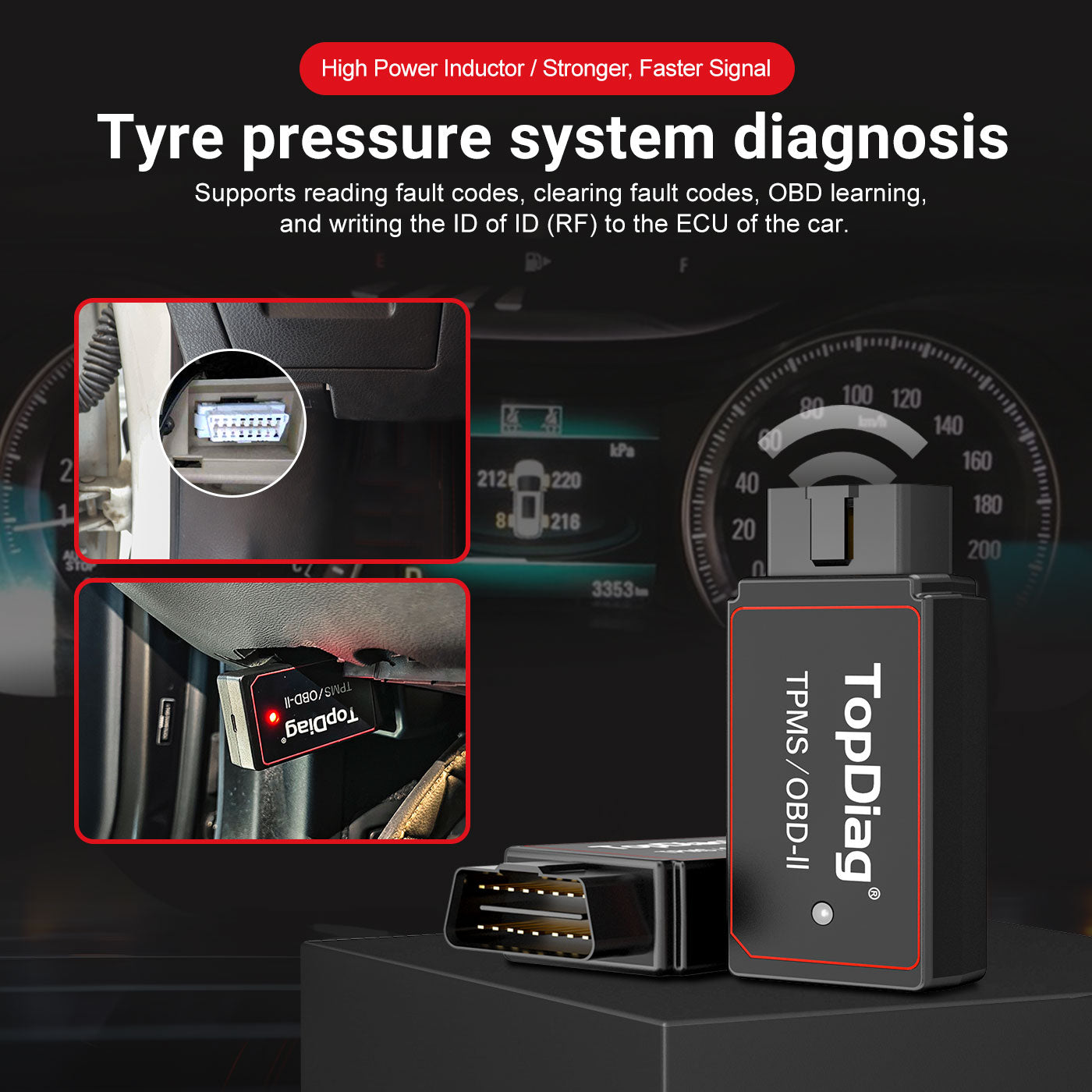 TopDiag PS001 Universal TPMS Programming Tool, Bluetooth, for Android and iOS