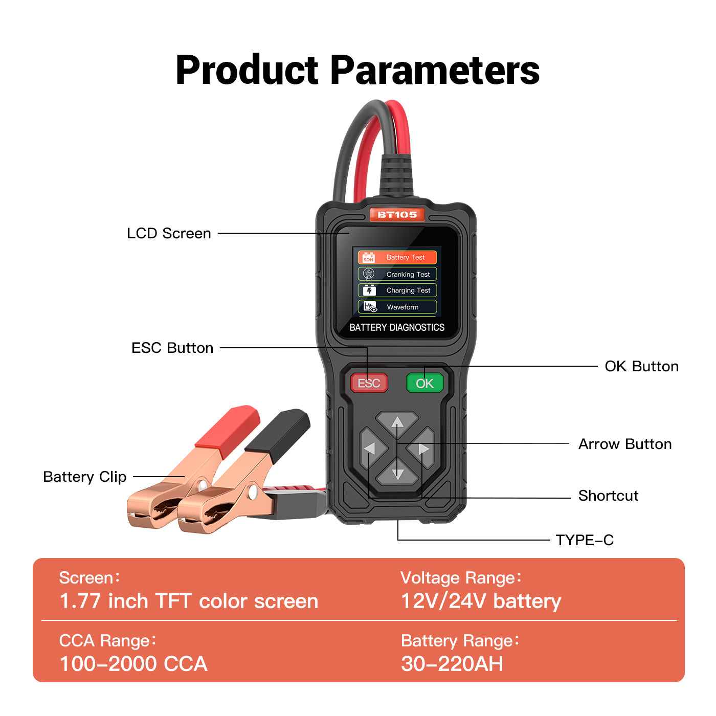 Topdiag BT105 Next-generation battery tester