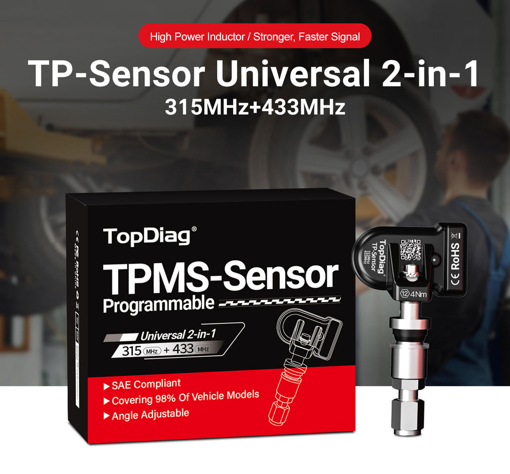 TopDiag PS001 Universal TPMS Programming Tool, Bluetooth, for Android and iOS