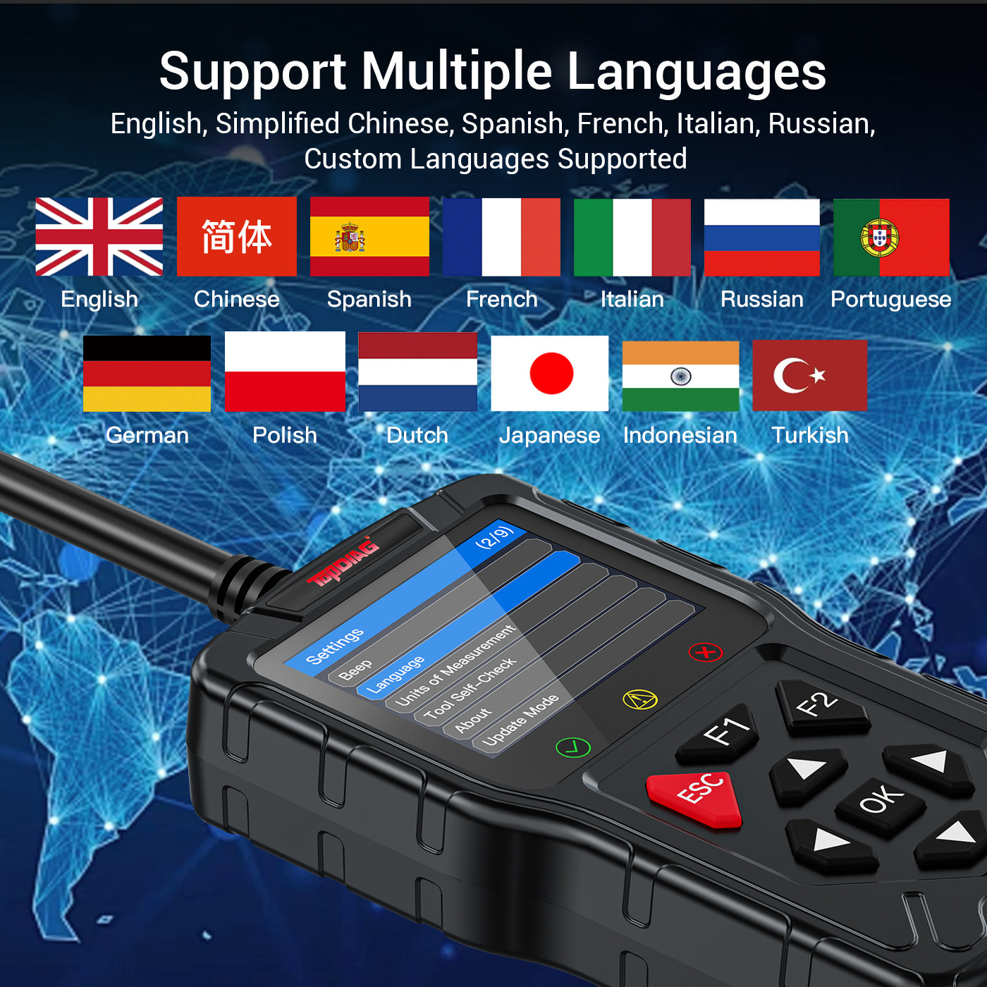 M60 Automobile and Motorcycle 0BDll Scanner