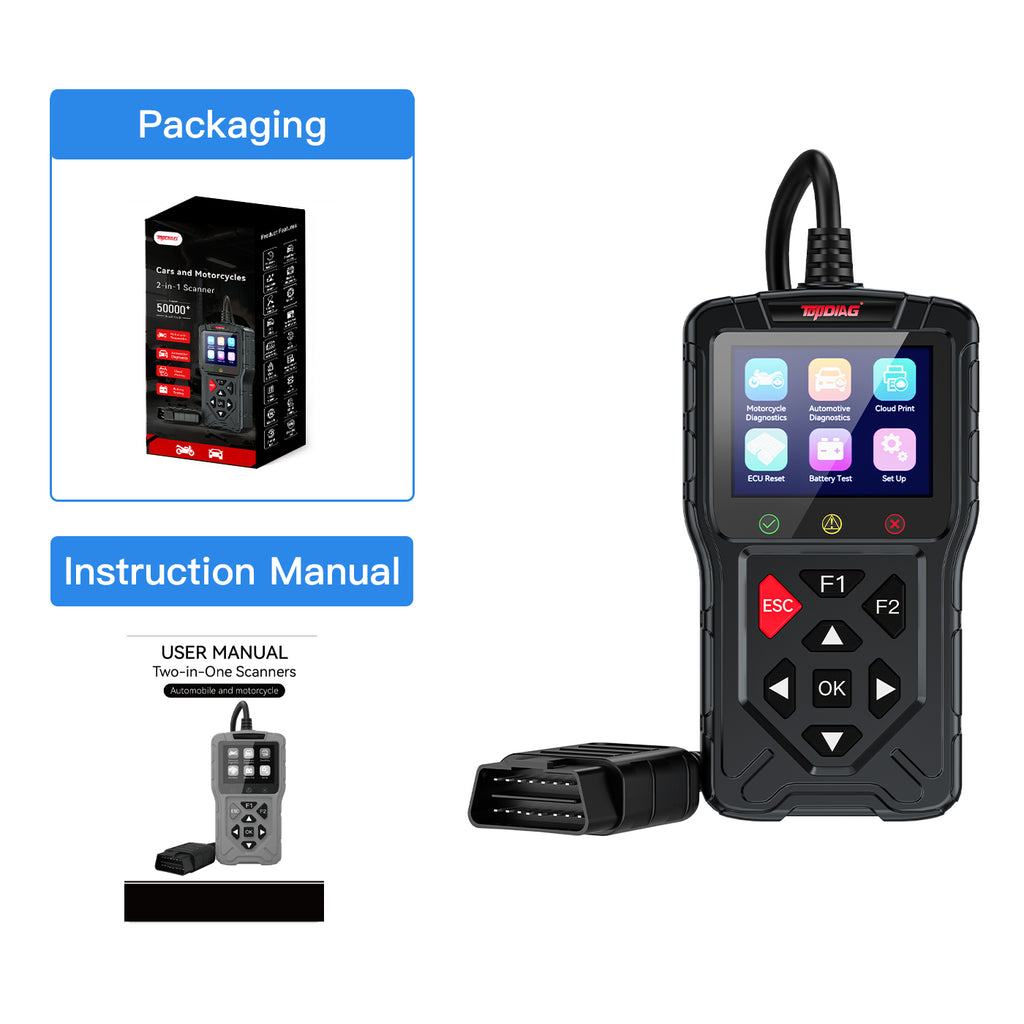 M60 Automobile and Motorcycle 0BDll Scanner