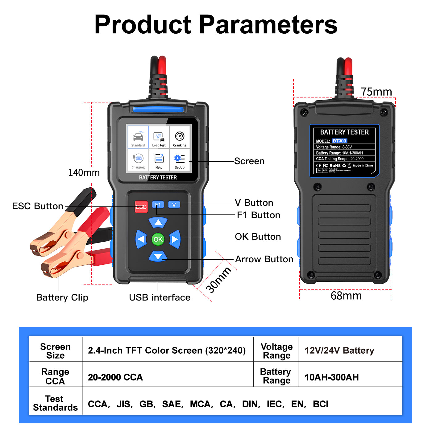 BT300 Battery Tester