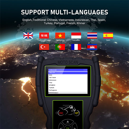 JDiag M100Pro Universal Motorcycle Scanner M100 PRO Motorcycle Diagnostic Tools