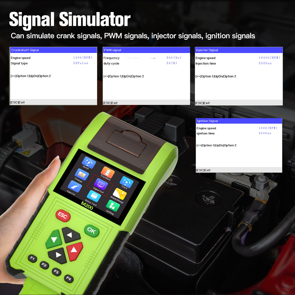 JDiag M200 Motorcycle OBD2 Scanner