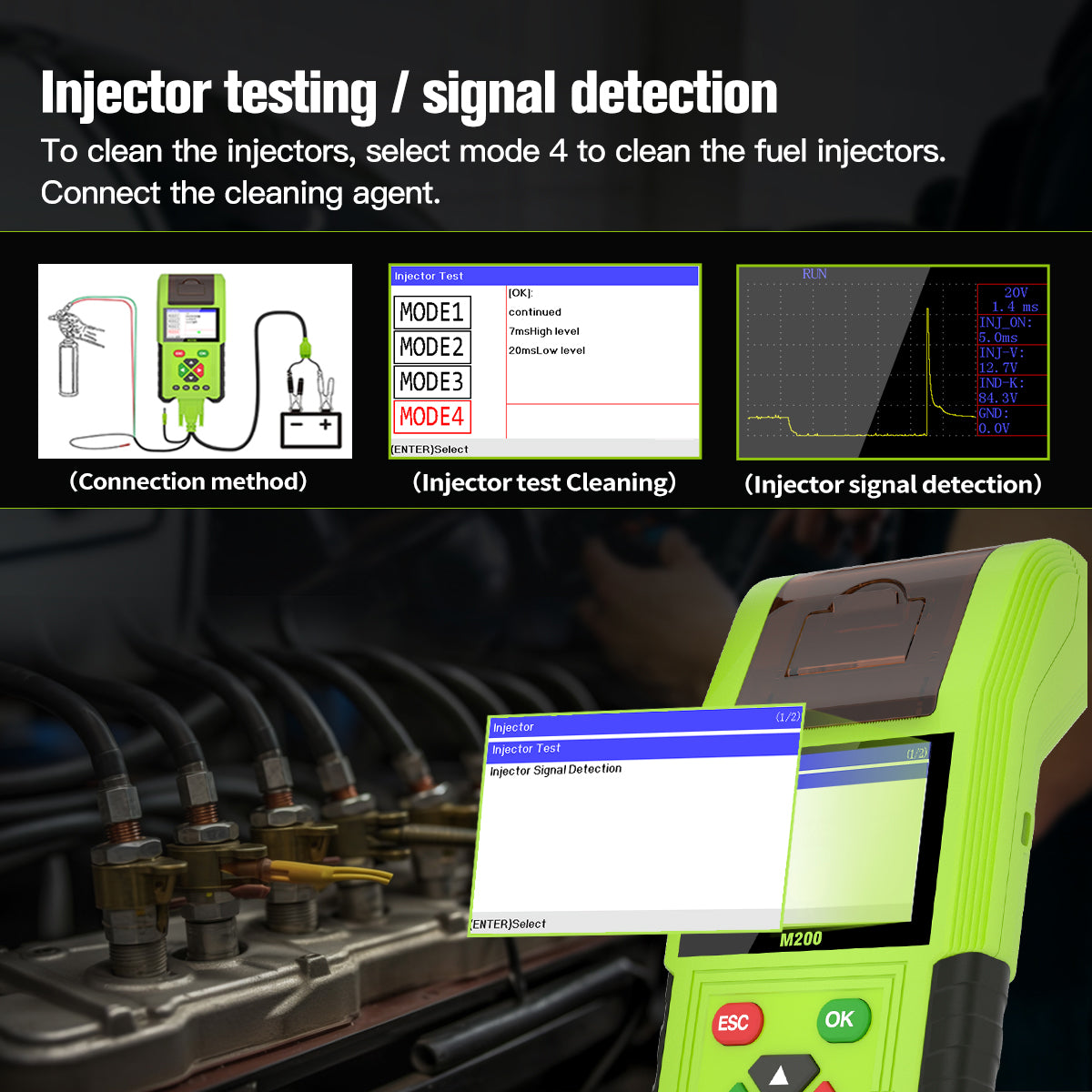 JDiag M200 Motorcycle OBD2 Scanner