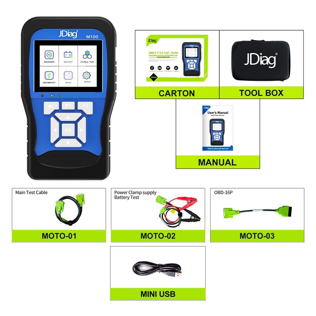 M100 Moto Scanner Universal Motorcycle Scan Tool
