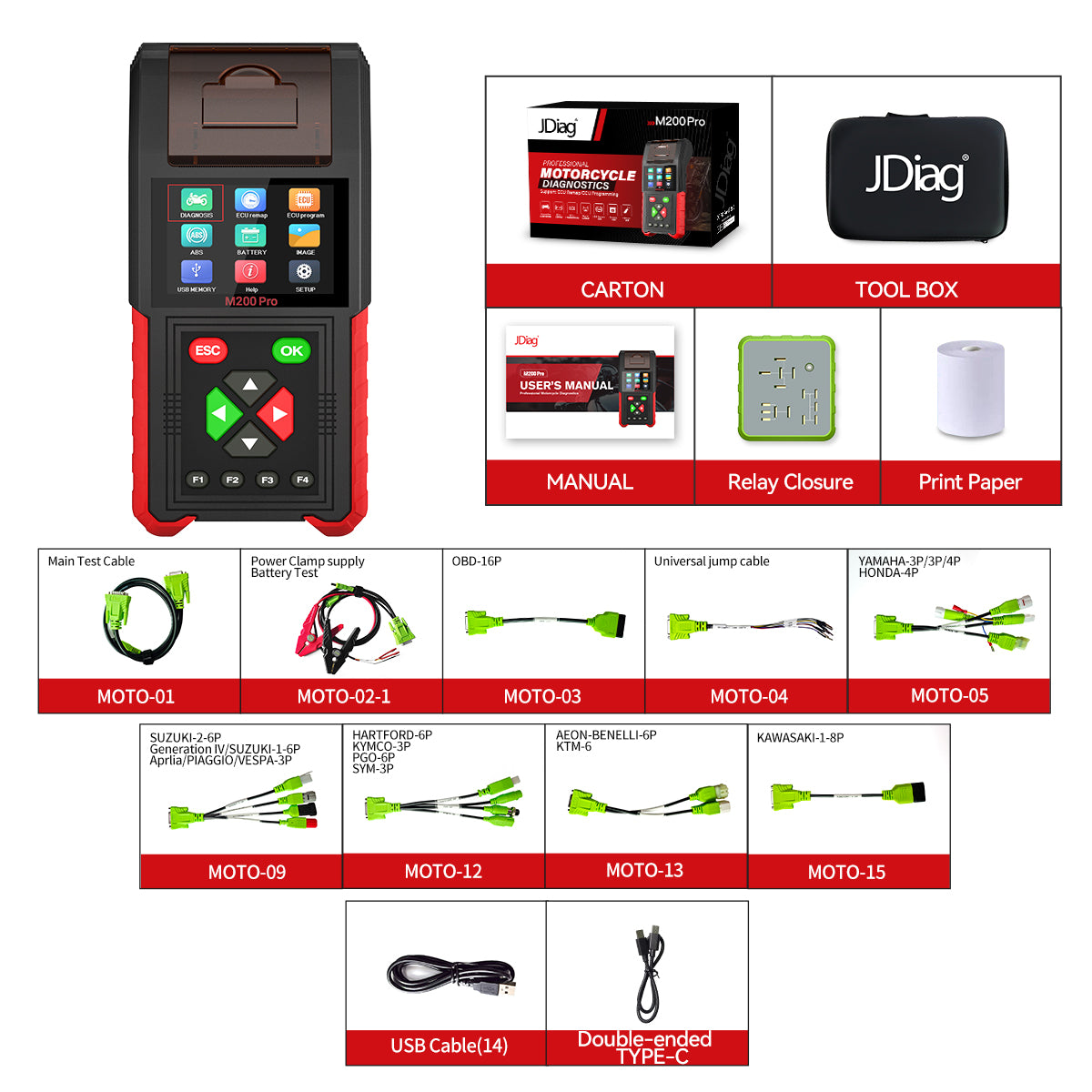 JDiag M200 Pro Diagnostic Scanner