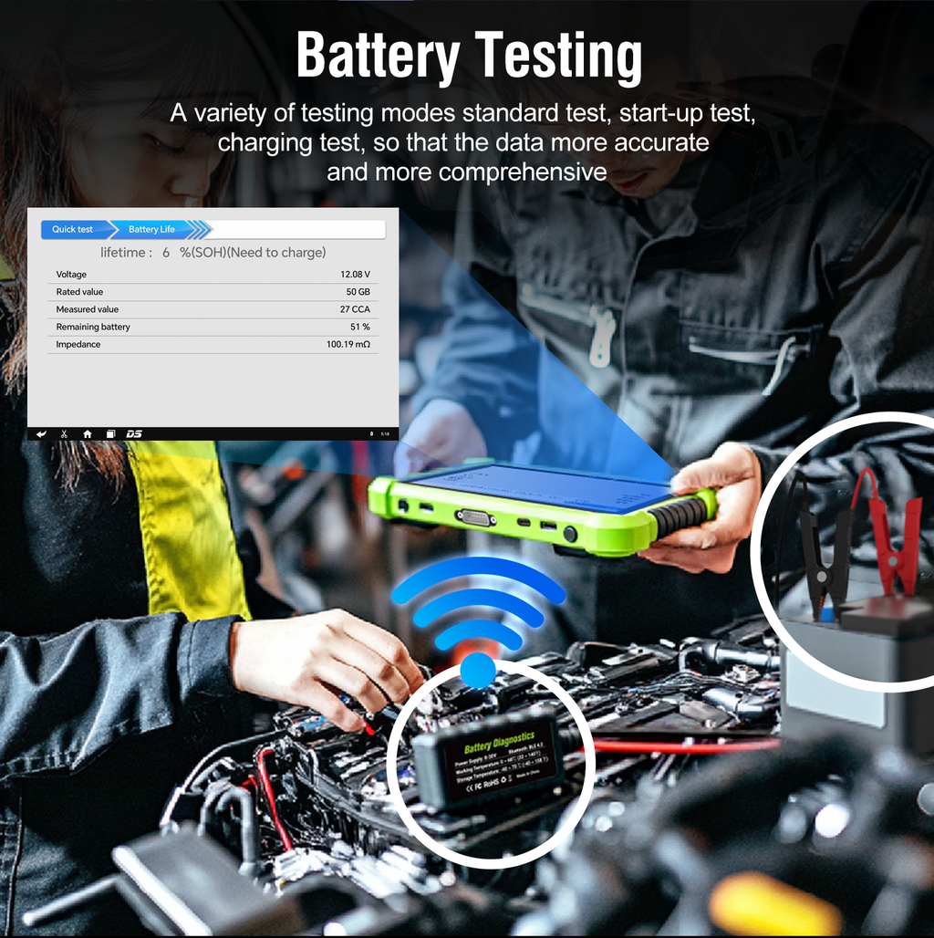 JDiag MOTOSYS M400 Universal Intelligent Motorcycle OBD2 Scanner 8.0 inch Tablet Scanner Android System