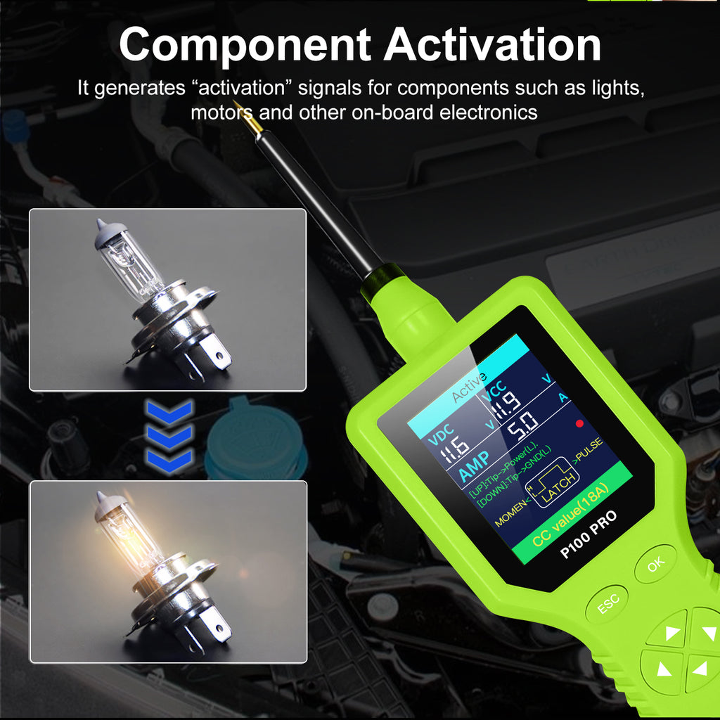 P100 Pro Power Circuit Probe Kit - Automotive Digital Multimeter Tester, Oscilloscope, and Circuit Breaker Finder