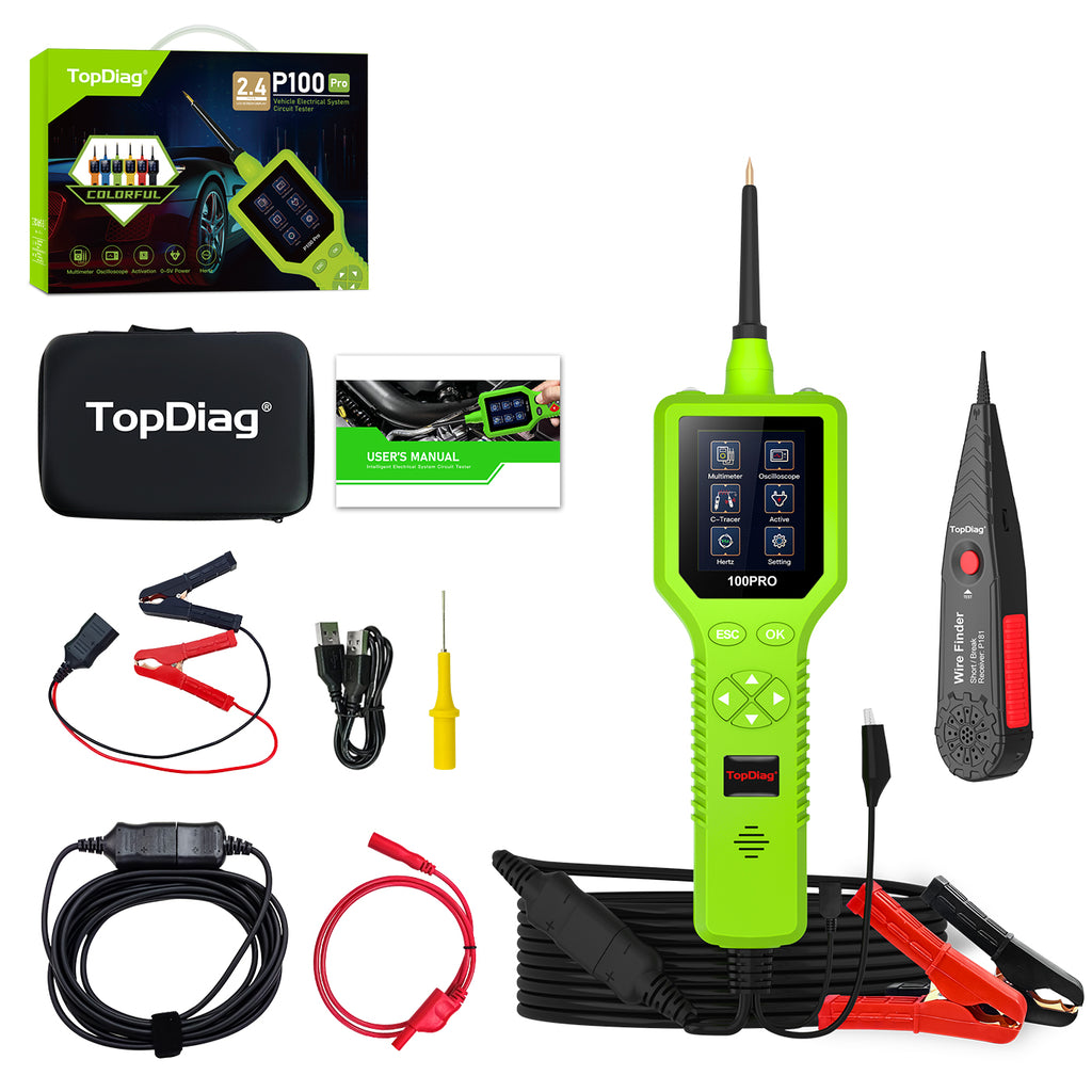 P100 Pro Power Circuit Probe Kit - Automotive Digital Multimeter Tester, Oscilloscope, and Circuit Breaker Finder