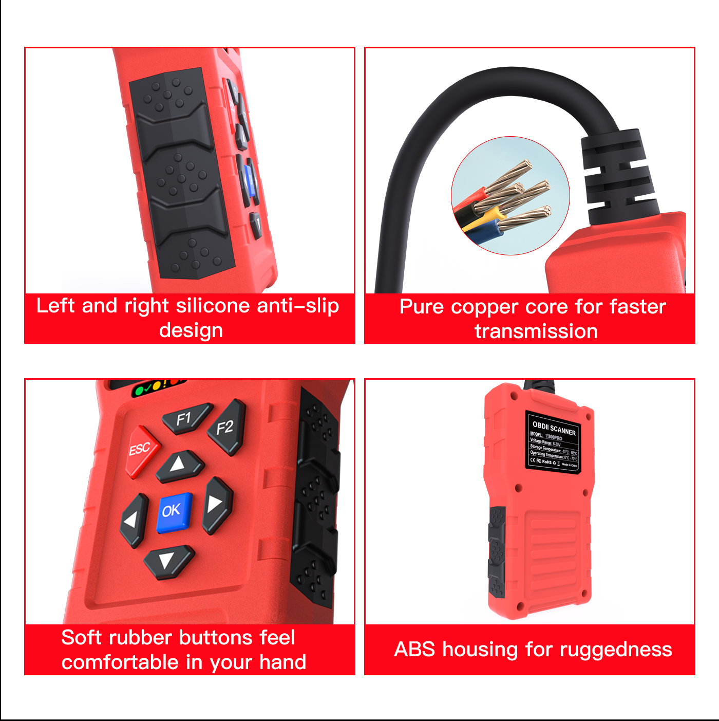 T300 PRO 2-in-1 Battery Diagnostics+OBD ll scanner