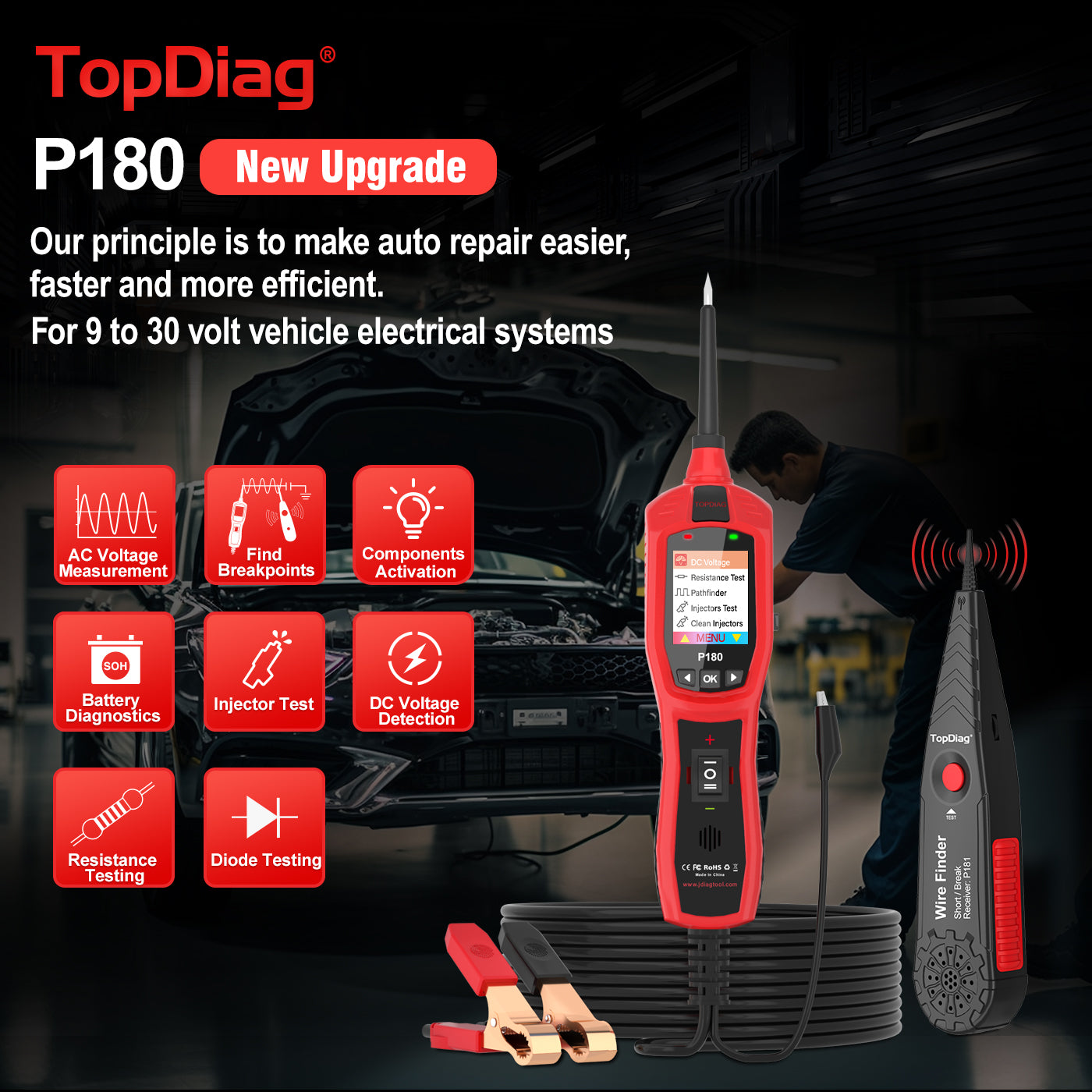 P180 Automotive Circuit Tester Automotive Electrical System
