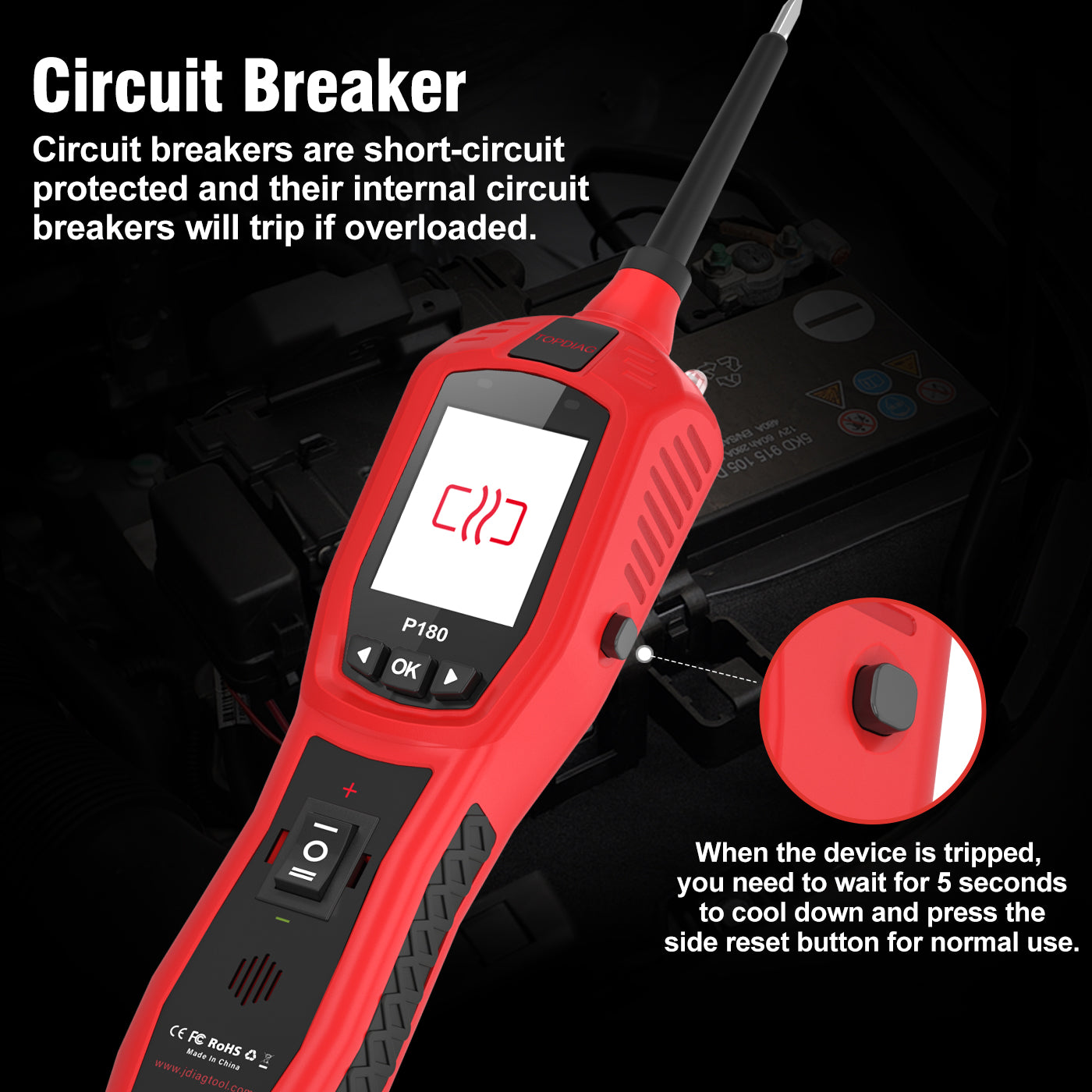 P180 Automotive Circuit Tester Automotive Electrical System