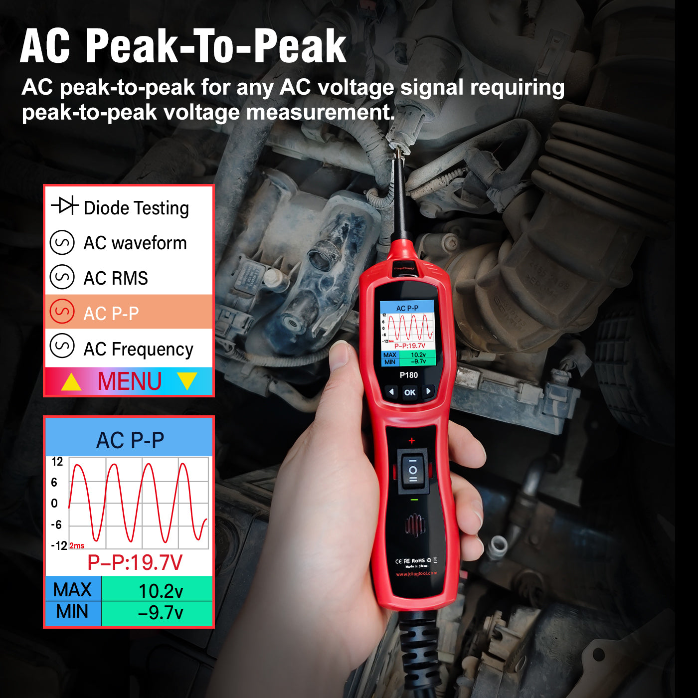 P180 Automotive Circuit Tester Automotive Electrical System