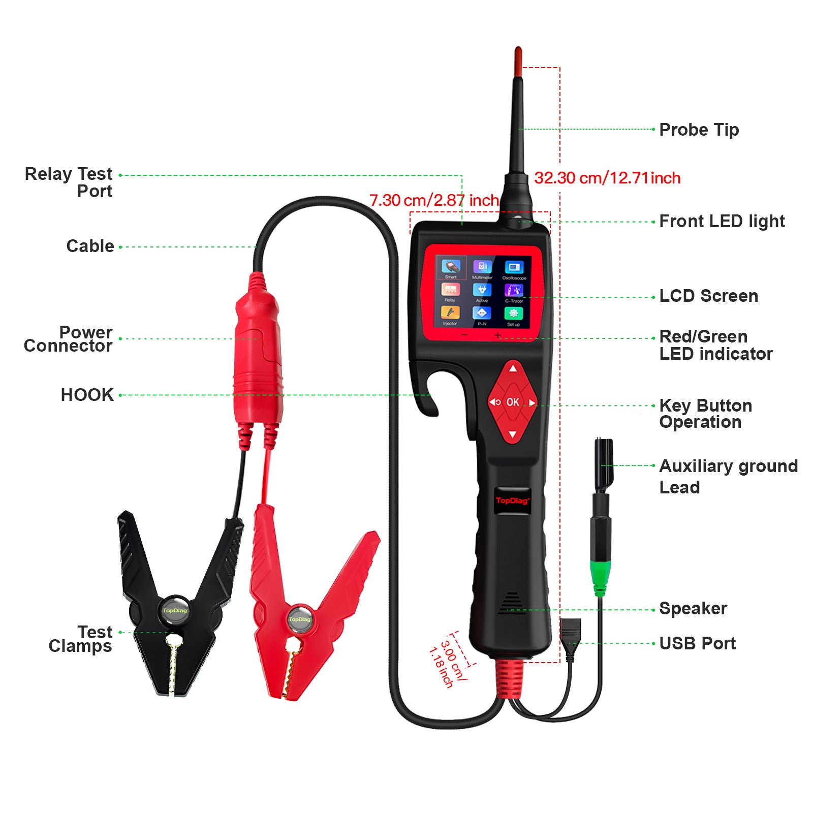 TopDiag P200 Automotive Circuit Tester