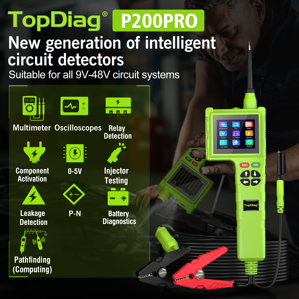 Topdiag P200 Pro Power Circuit Probe Tester