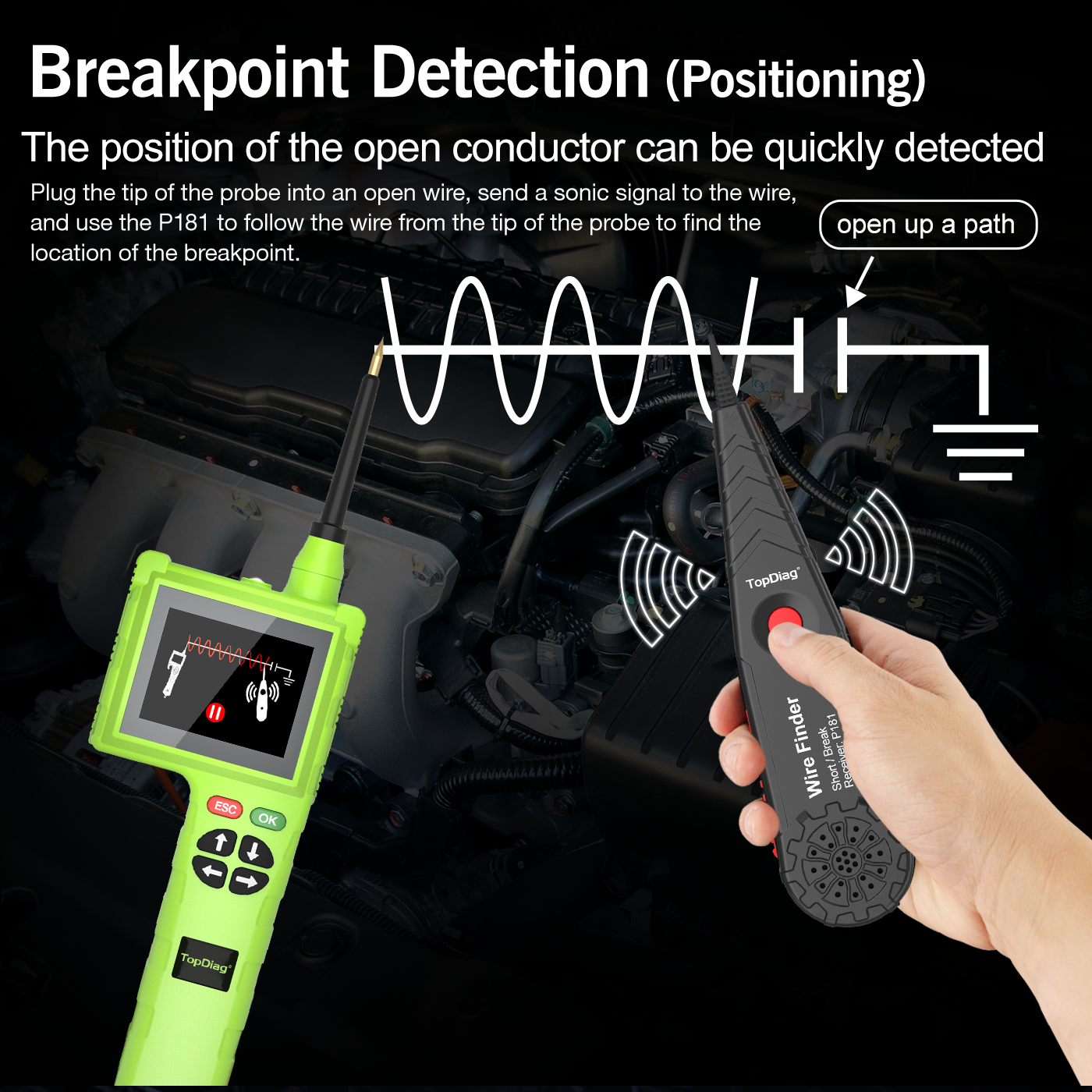 Topdiag P200 Pro Power Circuit Probe Tester