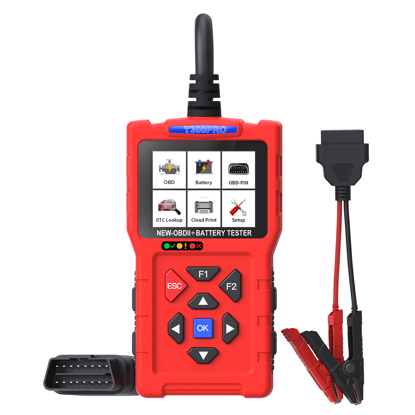 T300 PRO 2-in-1 Battery Diagnostics+OBD ll scanner