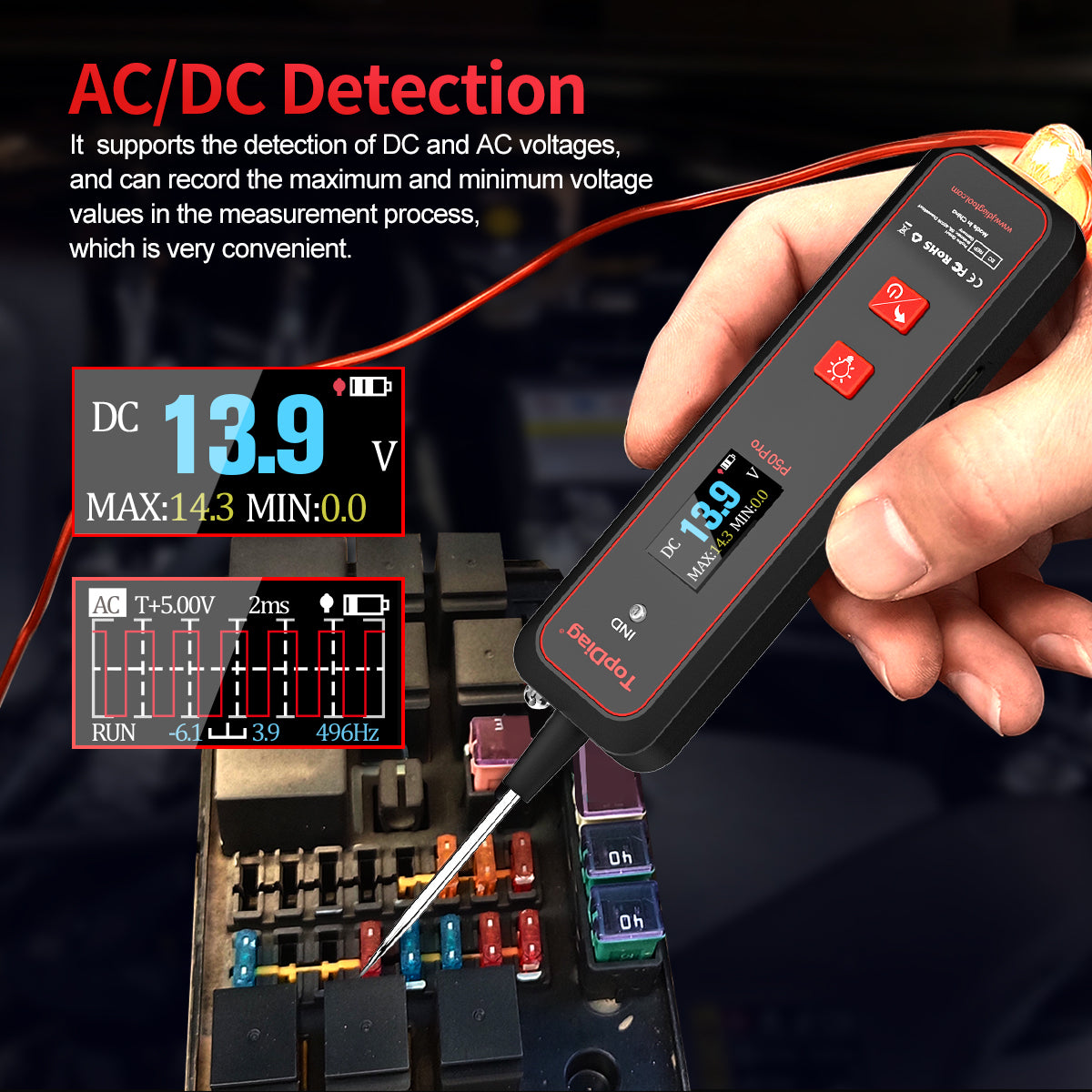 P50Pro Circuit Tester Mini Oscilloscope Automotive