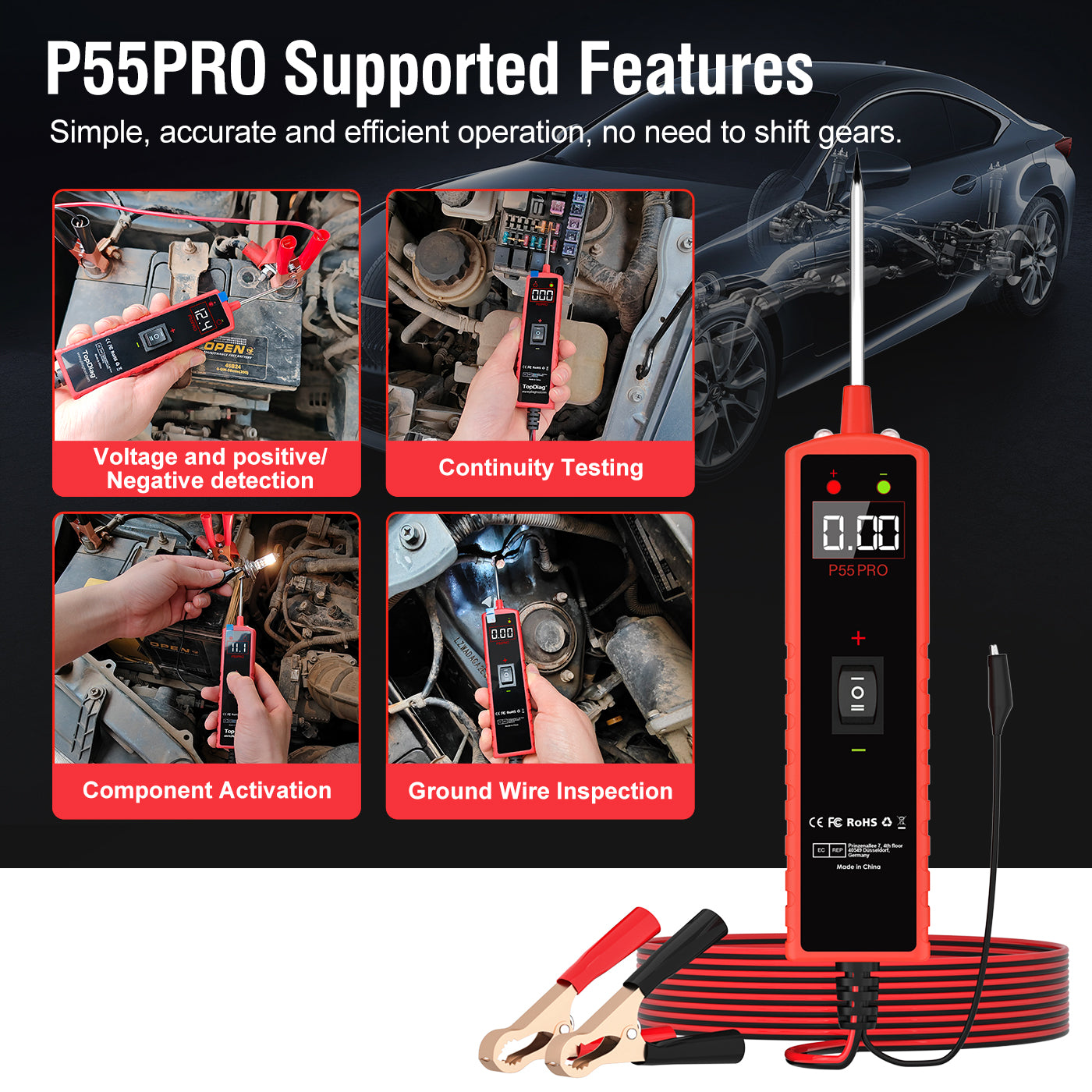 P55PRO Automotive Electrical Wiring Tester