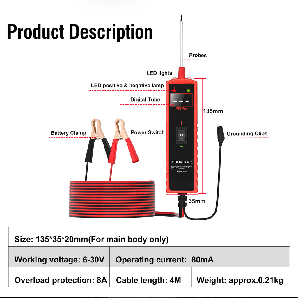 P55PRO Automotive Electrical Wiring Tester