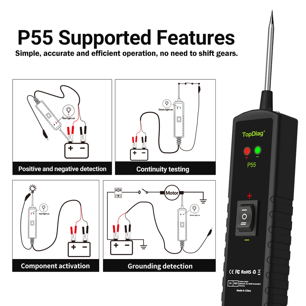 P55 Automotive Electrical Circuit Tester