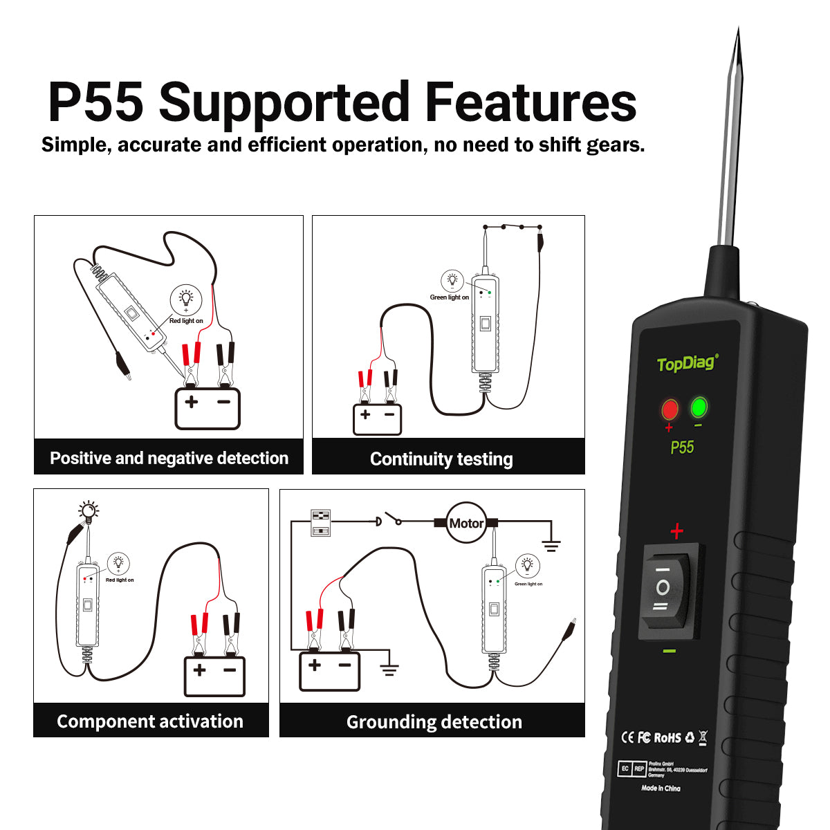 P55 Automotive Electrical Circuit Tester