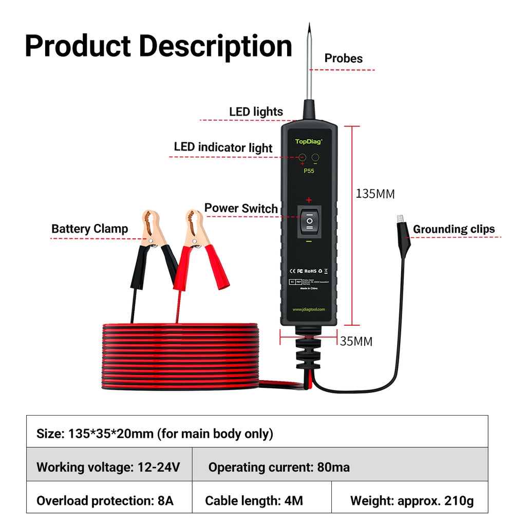 P55 Automotive Electrical Circuit Tester