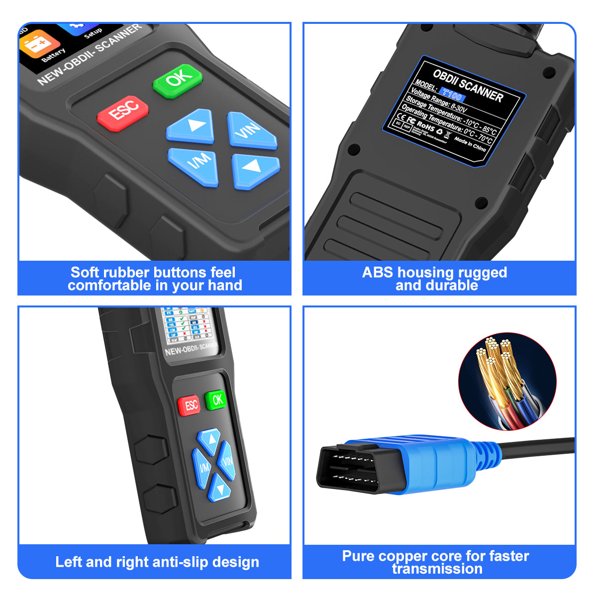 T100 OBD2 Scanner Code Reader for Car Check
