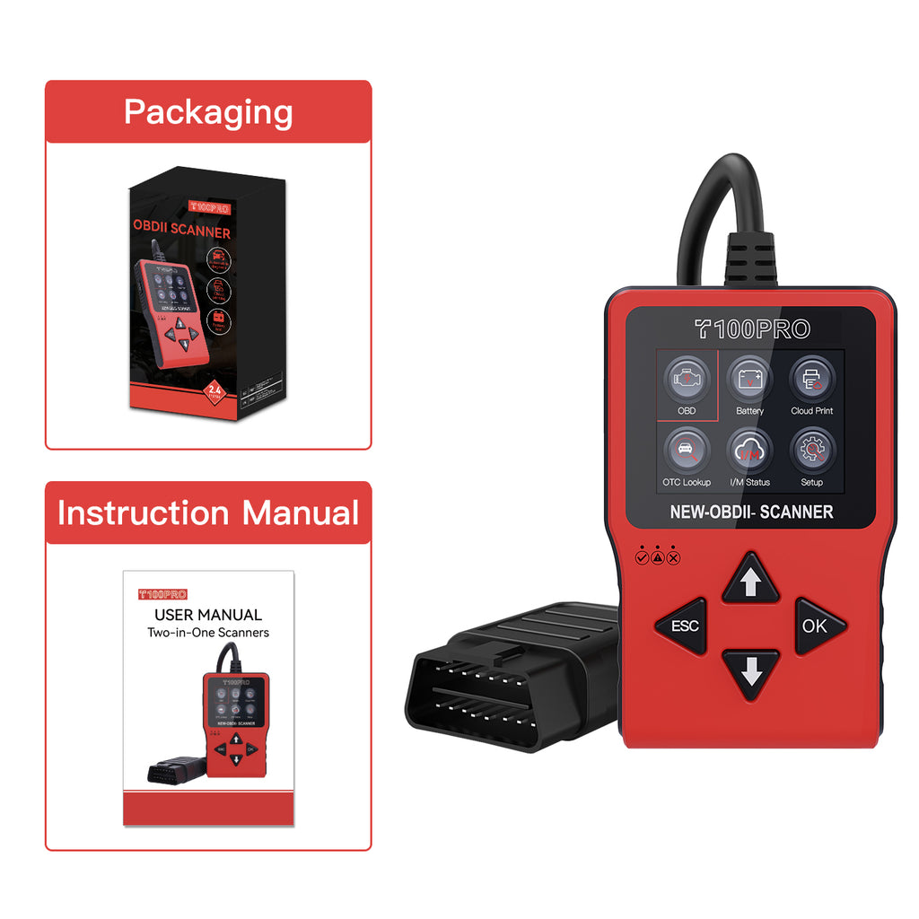 T100PRO OBD II Scanner