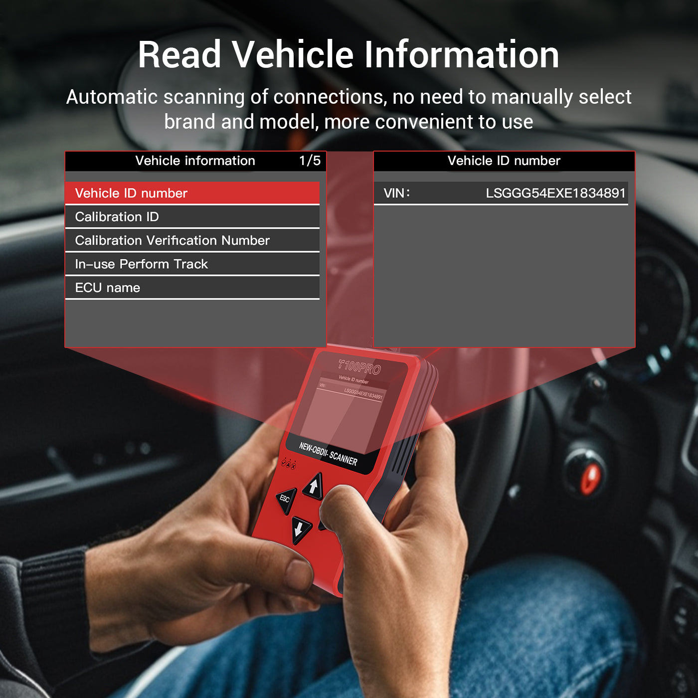 T100PRO OBD II Scanner