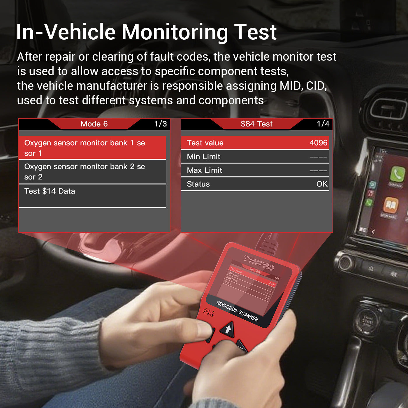 T100PRO OBD II Scanner