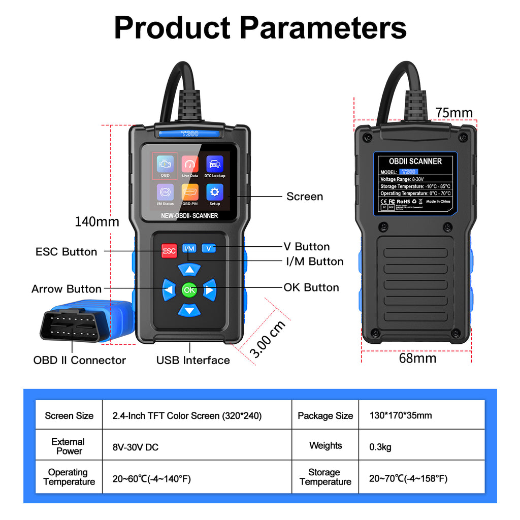 T200 OBDll Scanner