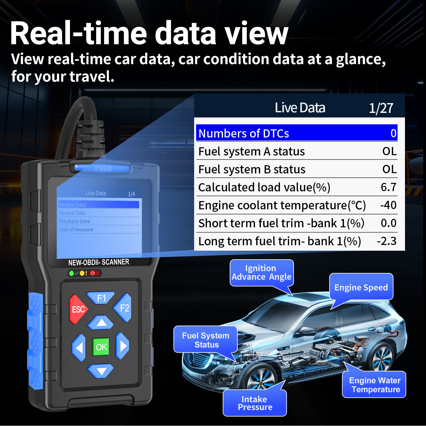 T300 Multi-function OBD ll scanner